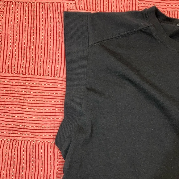 Zara dolman top Black Ribbed sleeve Tee - Picture 10 of 10